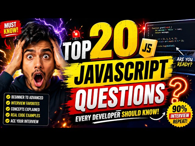 JavaScript Interview Questions: Top 20 Questions Every Developer Should Know