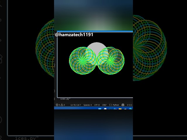 Python Turtle Pattern Design 🐍 | Easy & Creative Code #Shorts"Draw Cool Patterns  | Fun Coding Pro