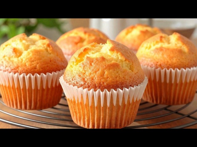 You'll Bake It Every Day! Soft and Fluffy 🍋 lemon Muffins! Easy No Mixer Recipe