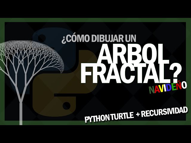 Drawing a Fractal Tree in Python | Recursion + Python Turtle