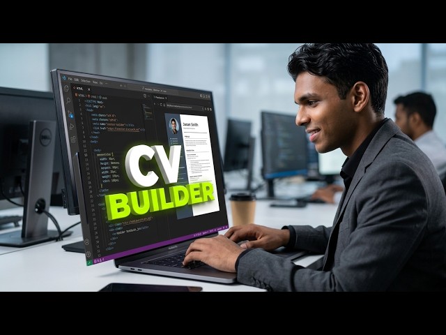 How to Make a CV Builder Website Using HTML, CSS & JavaScript 📄