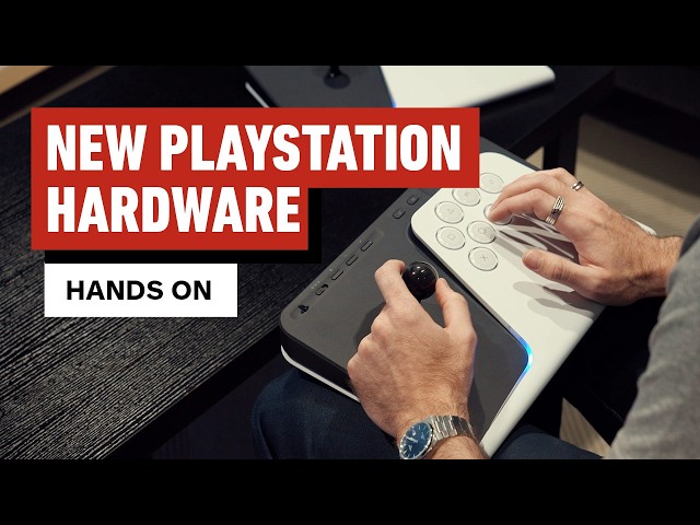 Hands On With PlayStation's New Fight Stick, Gaming Monitor, & Speakers