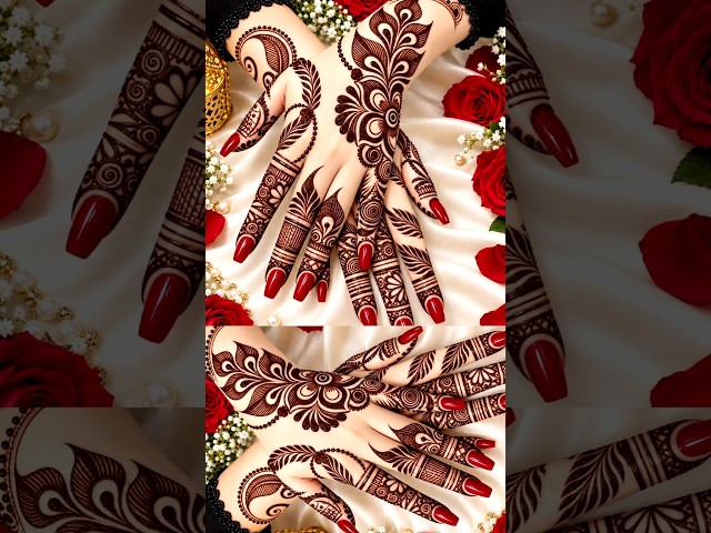 Easy and Stylish back hand mehandi design 2026 #mehndi #mehandi #mehndidesign #henna #shorts #viral