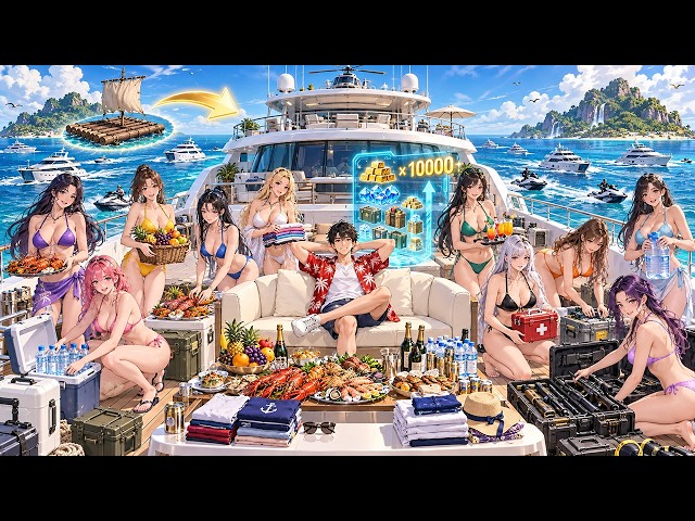 He Upgraded a Raft into a Luxury Yacht, Gained a 10,000X Reward System, and Built an Ocean Empire!