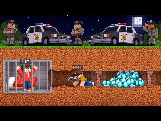 PAT FLÜCHTET aus einem UNTERGRUND GEFÄNGNIS! (Minecraft)