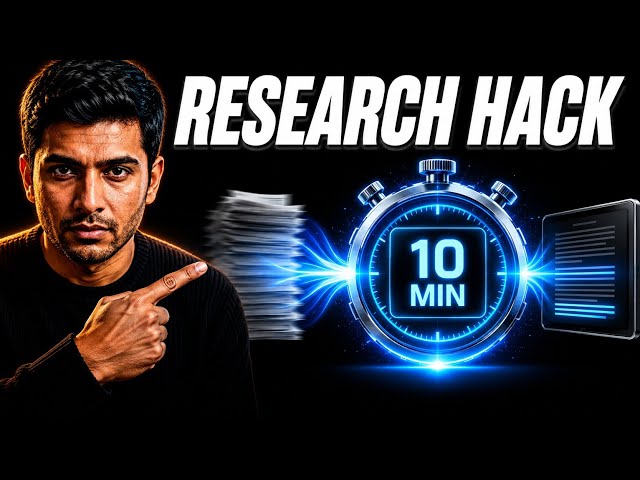 I Finished 10 Hours of Research in 10 Minutes (NotebookLM Workflow)