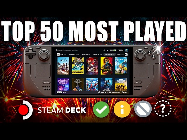 The TOP 50 MOST PLAYED Steam Deck Games Of July 2026