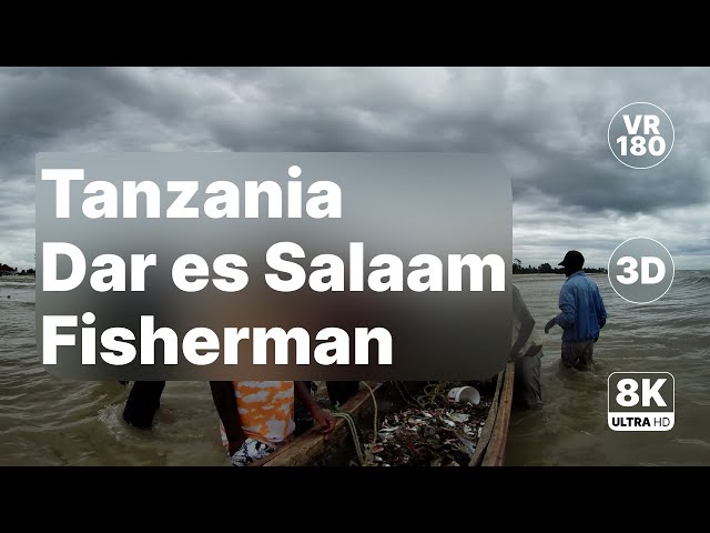 Tanzania - Fisherman and Beach Walk Part II 8K 180 3D