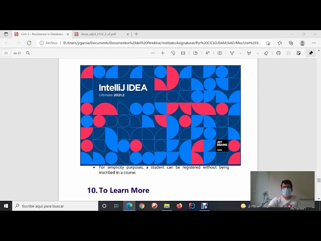 Tutoría Acceso a datos - 26/10/21
