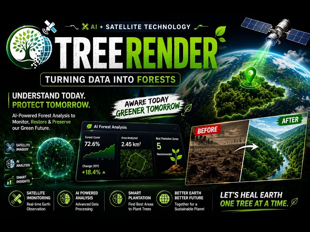 I Built an AI That Shows How Fast Forests Are Disappearing 🌍 | TreeRender 🏆 #coding #project