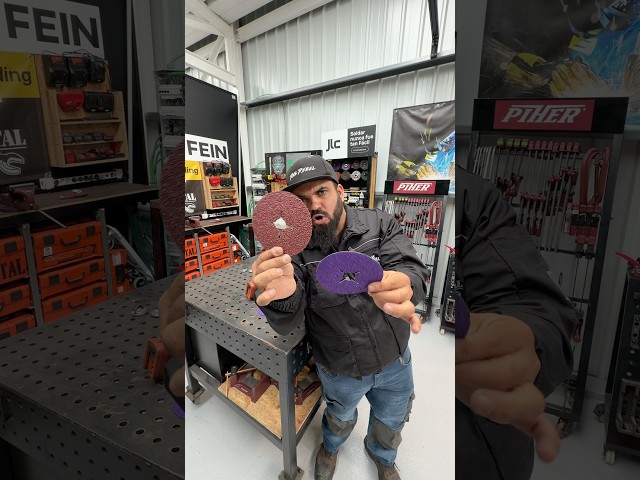 THE BEST GRINDING DISC FOR IRON!!! 3M CUBITRON 36 GRIT #cubitron #3m #welding #workshop