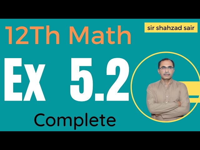 FSC Math Part 2 Chapter 5 || Exercise 5.2 Linear Inequalities Linear Programming| || 12Th Class Math