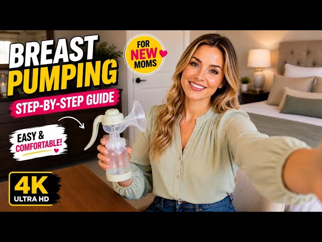 🤱✨ [4K] How to Use a Manual Breast Pump at Home | Beginner's Guide for Moms 🍼
