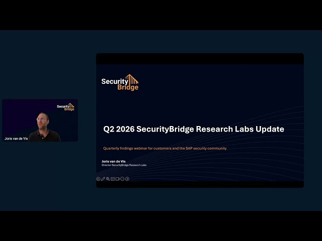 SecurityBridge Research Labs | Update Q2 2026
