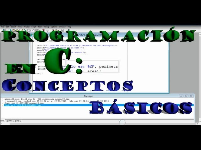 Programacion en C, Conceptos basicos, Primer programa yeah!