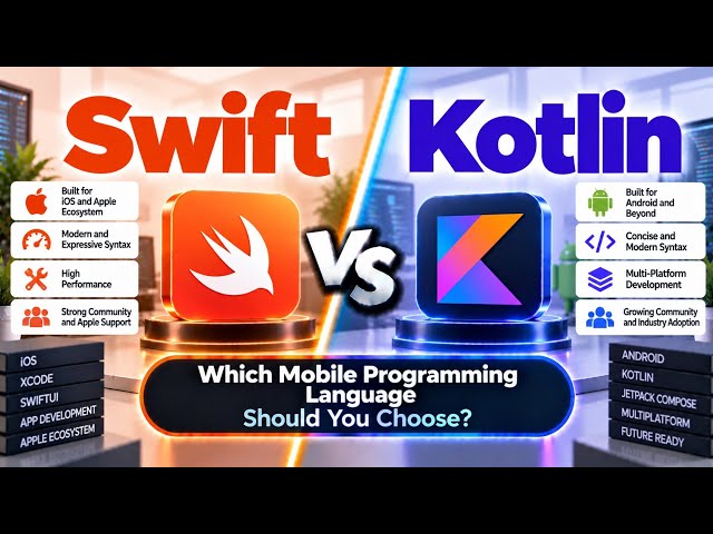 Swift vs Kotlin | Which Mobile Programming Language Should You Choose? | Uplatz