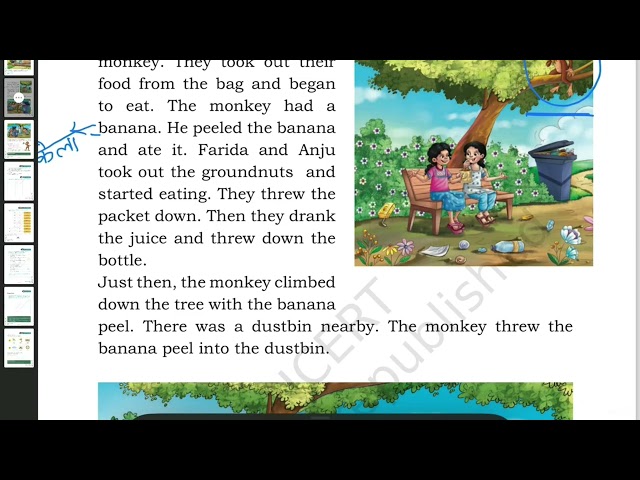 NCERT Class 2 English | Chapter 4 – The Smart Monkey 🐒 | Explanation & Learning