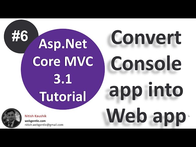 (#6) Convert console application to web application in asp.net core | WebHostBuilder in .net core