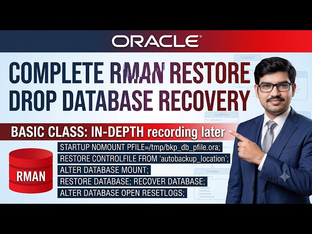 Oracle Database Restore & Recovery | Complete Step-by-Step RMAN Disaster Recovery (Basic Class)