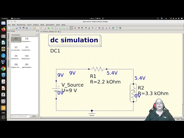 INEL 3105 - Simulador QUCS y el Divisor de Voltaje