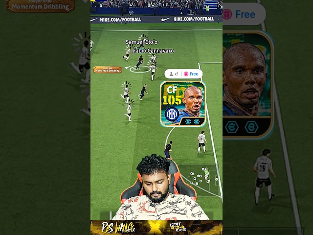 F2P ETO’O COOKING EGO OF PAY TO WIN OPPONENT🥶🔥 #pesmobile #efootball #shorts #etoo #trending #fyp