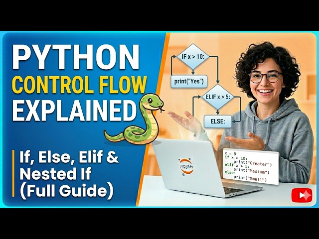 Python Control Flow Explained | If, Else, Elif & Nested If (Full Guide)