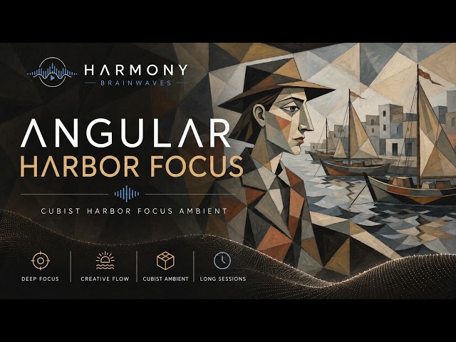 Angular Harbor Focus | Cubist Ambient Music for Creative Flow, Design & Deep Work