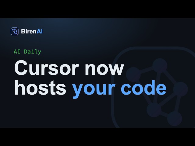 Cursor Is Now A Code Host | AI Daily