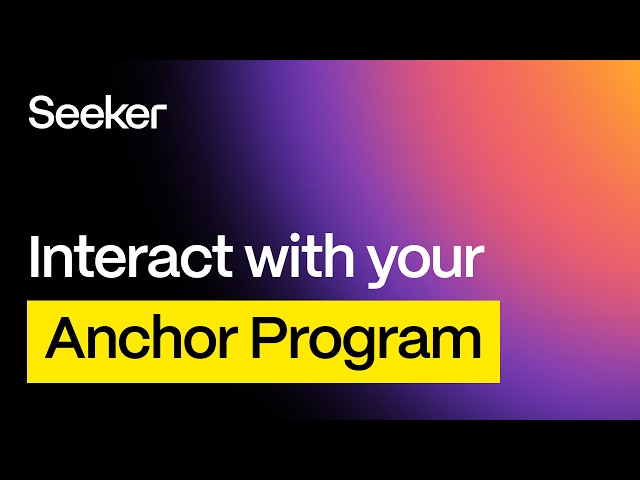 Use an Anchor program in your Solana Mobile app - Solana Mobile Developer Guides