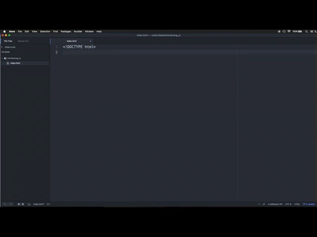 The Full JavaScript & ES6 Tutorial - (including ES7 & React) : Understanding HTML
