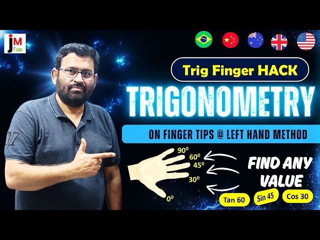 Finger Trick vs. Calculator: Trigonometry Showdown 2025 | Solve in SECONDS | Easy Math Hack