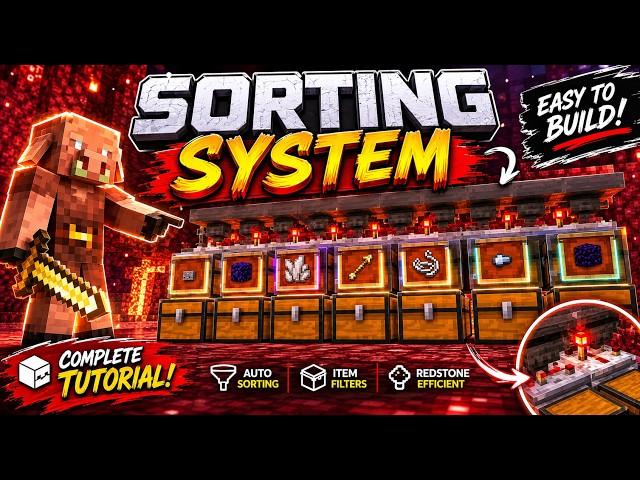 The ULTIMATE Sorting System for Piglin Bartering (1.21)