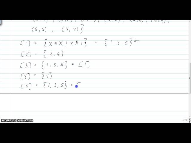 Equivalence Classes