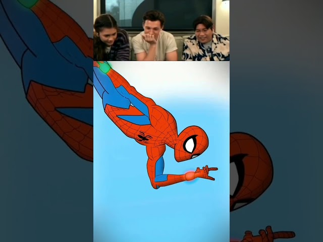 Tom Holland react to this Hilarious funny Animation video #tomholland #MCU #spiderman #reactionvideo