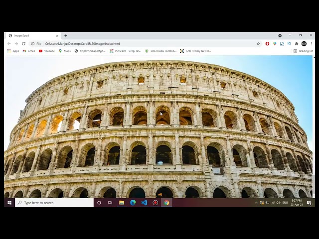 Parallax Scrolling Effect With HTML & CSS In Tamil | Frontend Forever