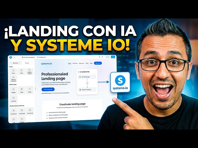 🚀 Crea Landing Pages con IA y Conéctalas a System IO en Minutos | Tutorial Completo