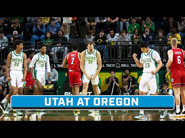 Utah at Oregon | Oct. 24, 2025 | Big Ten Men's Basketball | B1G+ Encore