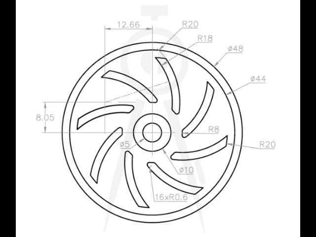 AutoCAD 2D Drawing Tutorial for Beginners -24 | Step-by-Step Practice