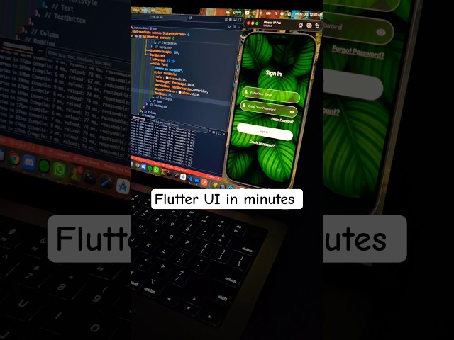 Building a Beautiful App UI in 38 Seconds #shorts