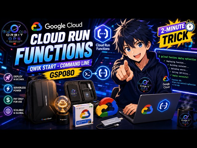 GSP080 | Cloud Run Functions: Qwik Start - Command Line | 2-Minute Trick! | #gsp080 #gcp #gooogle