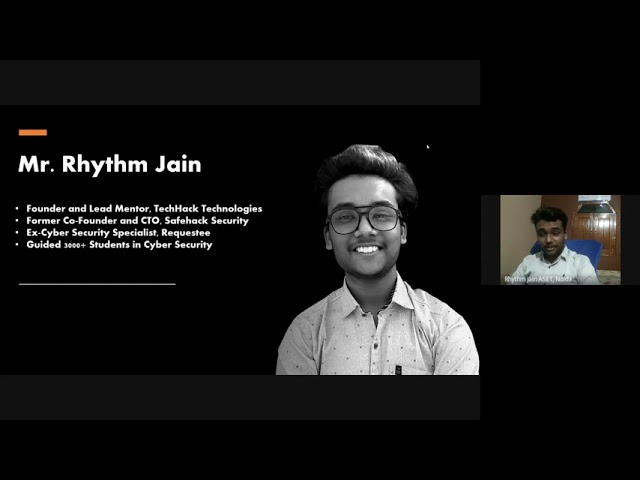 Getting Started with Cybersecurity | Webinar Series | Ep-01 | TechHack Technologies | Rhythm Jain |