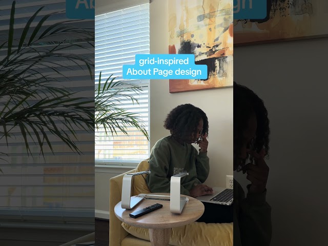 Grid-Inspired About Page #webdesign #webdesignideas