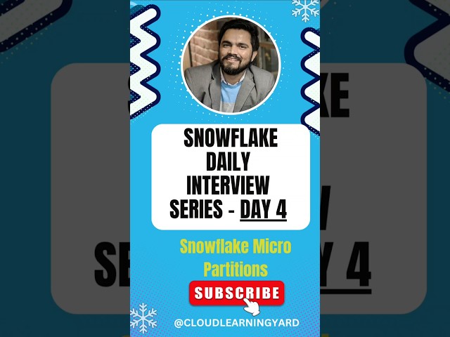DAY 4-How Snowflake Stores Data | Micro-Partitions Explained #snowflake #snowflakeinterview