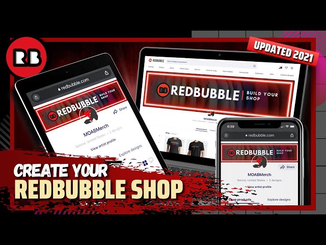 How To Set Up Your Redbubble Shop | Redbubble Tutorial