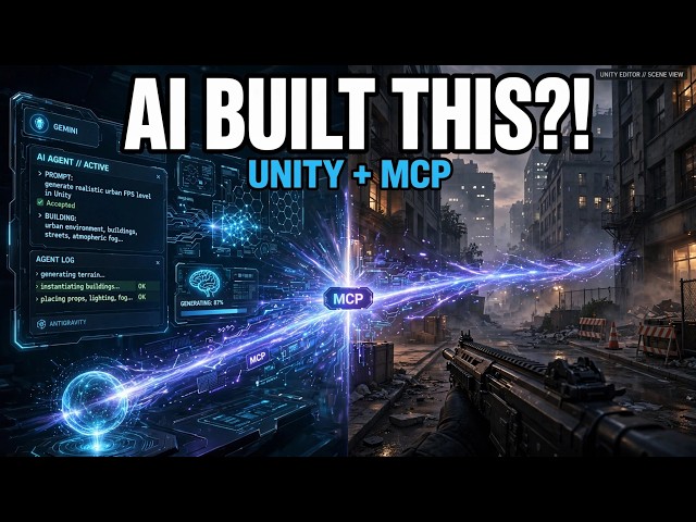 I Let AI Build an FPS Game Environment in Unity 🤯 | MCP + Antigravity