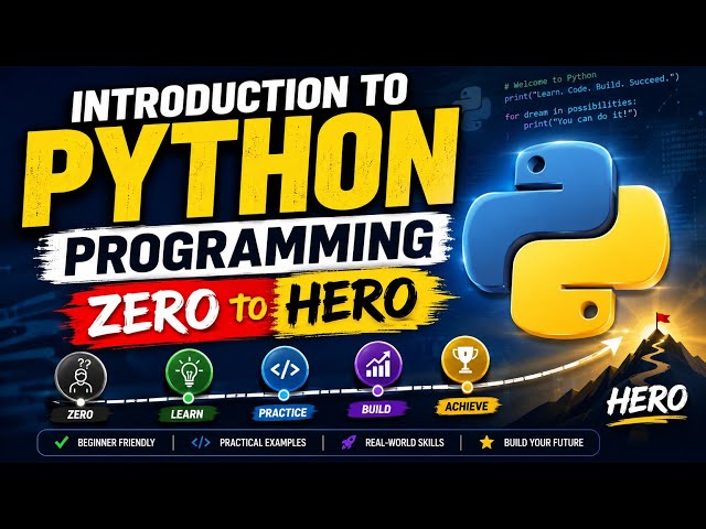 Python programming ZERO to HERO part 2 in english 