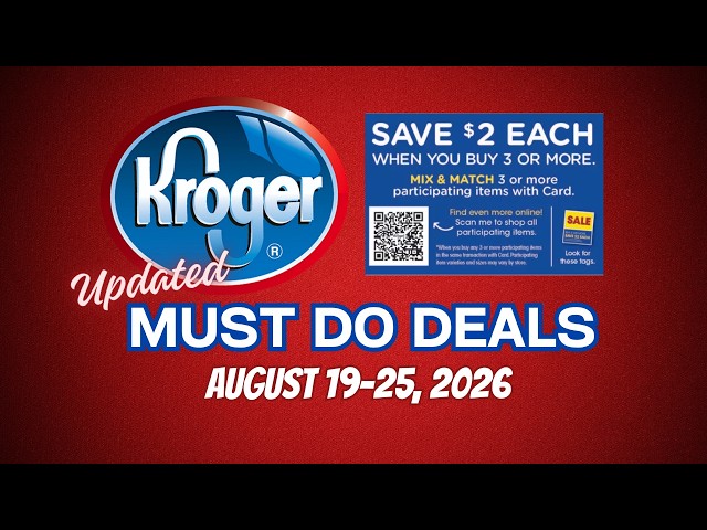 *$.49 Snacks* Kroger UPDATED Must Do Deals for 8/19-8/25 | MEGA, 5x Digitals, Weekly Digitals & MORE