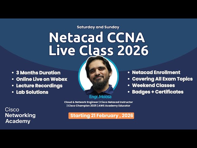 CCNA 2026 Live Class | Netacad Training | Starting 21st Feb 2026