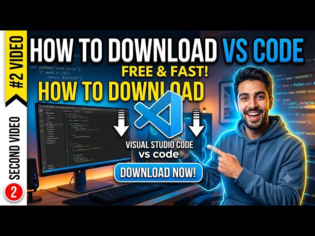 Web Development series  #2  Visual studio Code Installation for Beginners, Step by Step