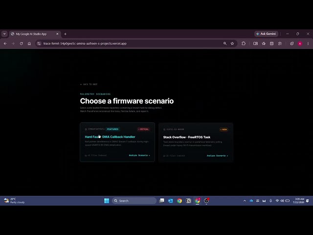 TraceFerret Demo | AI Firmware Debugging with Codex & GPT-5.6 | OpenAI Build Week